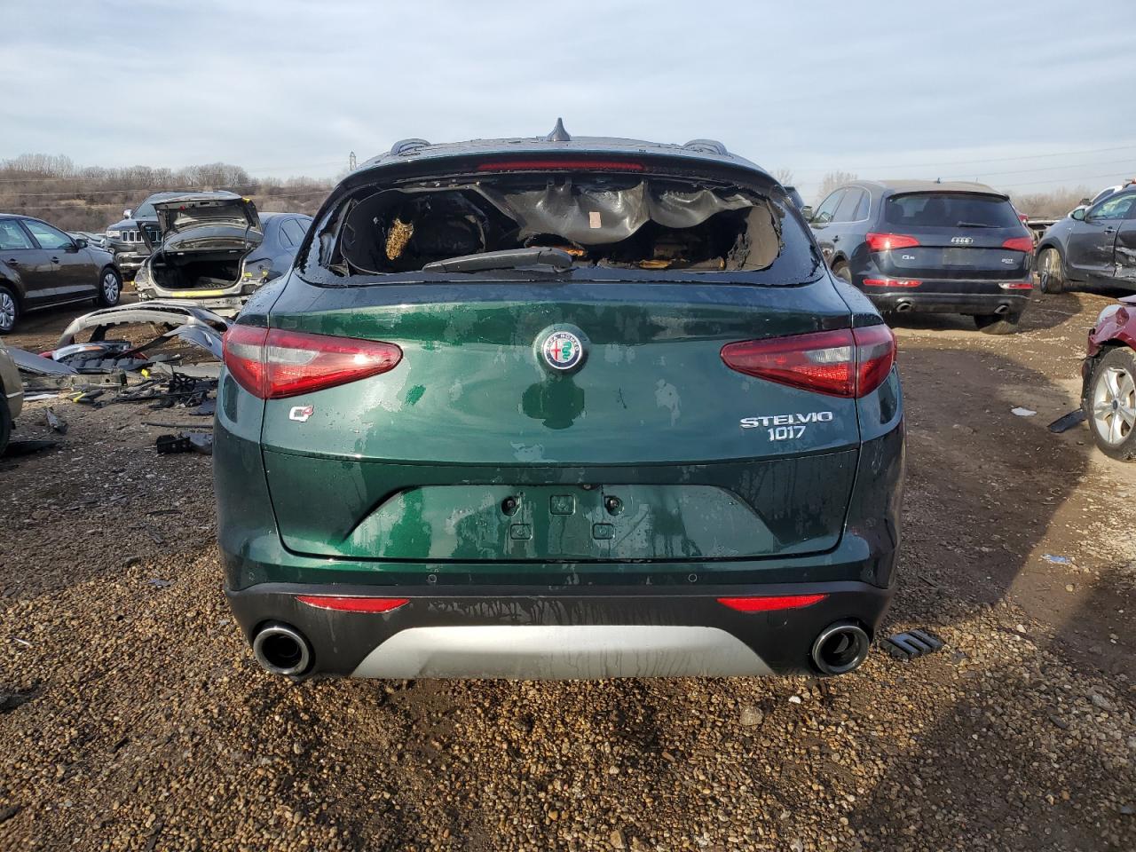 2019 Alfa Romeo Stelvio VIN ZASPAKBN0K7C44393 Copart auction photo, burn - interior damage thumbnail 6