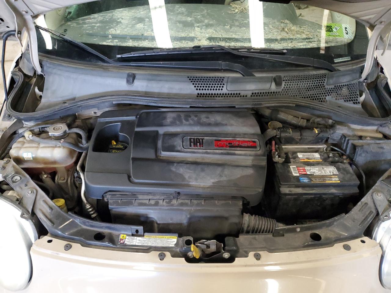 2012 Fiat 500 VIN 3C3CFFAR5CT131187 Copart auction photo, all over damage thumbnail 11