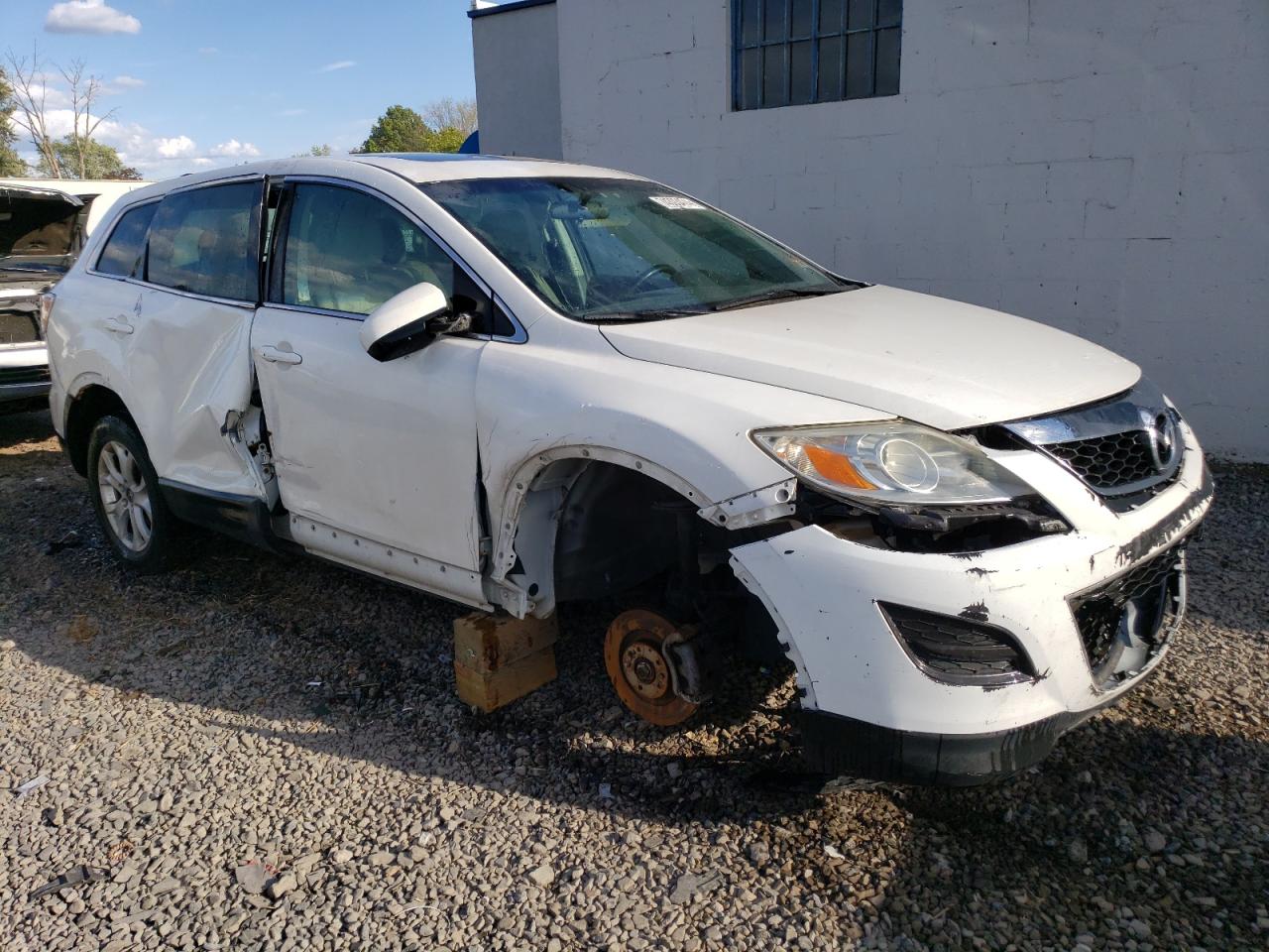 2012 Mazda CX-9 VIN JM3TB3CV1C0367534 Copart auction photo, front end / side damage thumbnail 4