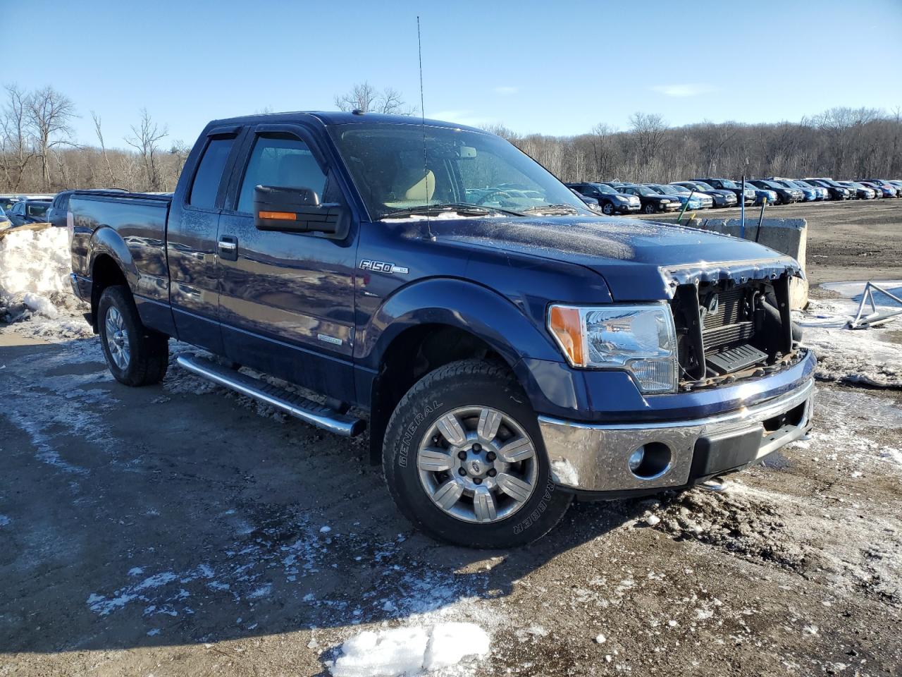 2012 Ford F-150 VIN 1FTFX1ET1CFA08012 Copart auction photo, front end / side damage thumbnail 4