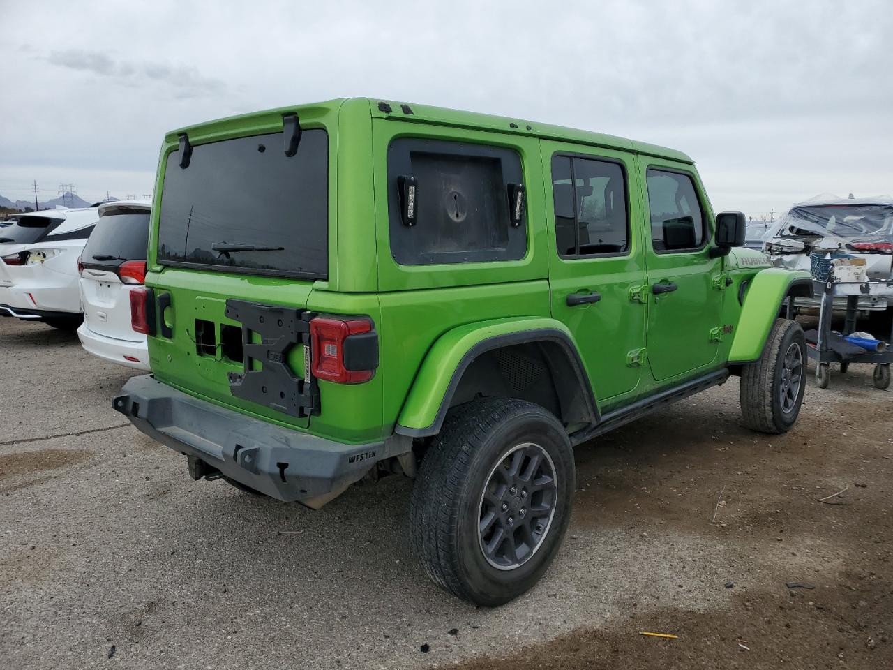 2019 Jeep Wrangler VIN 1C4HJXFGXKW580970 Copart auction photo, front end / frame damage damage thumbnail 3