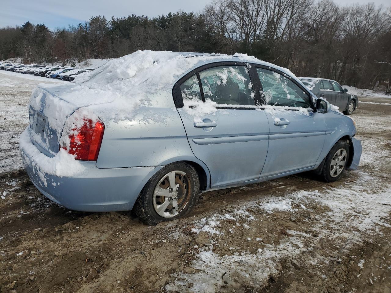 2011 Hyundai Accent VIN KMHCN4AC0BU621101 Copart auction photo, front end / rear end damage thumbnail 3