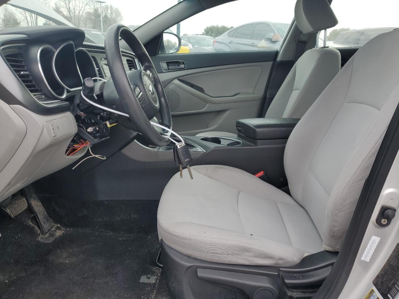 2014 KIA Optima VIN KNAGM4A77E5480261 Copart auction photo, vandalism damage thumbnail 7