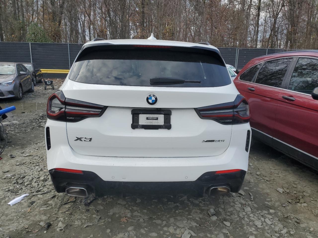 2022 BMW X3 VIN 5UX53DP09N9L69645 Copart auction photo, side damage thumbnail 6