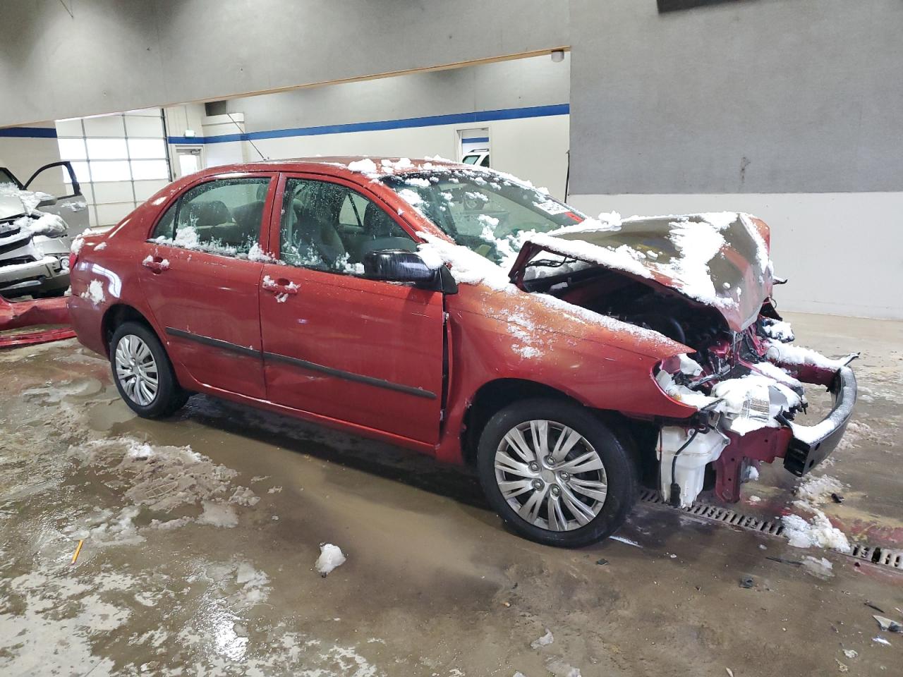 2008 Toyota Corolla VIN 2T1BR32E58C876346 Copart auction photo, front end / undercarriage damage thumbnail 4