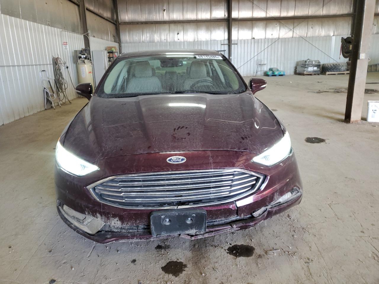 2017 Ford Fusion VIN 3FA6P0HDXHR141155 Copart auction photo, front end / undercarriage damage thumbnail 5