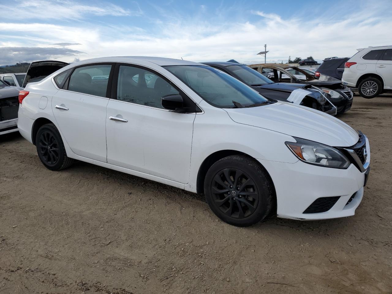 2018 Nissan Sentra VIN 3N1AB7AP9JY302805 Copart auction photo, front end / side damage thumbnail 4