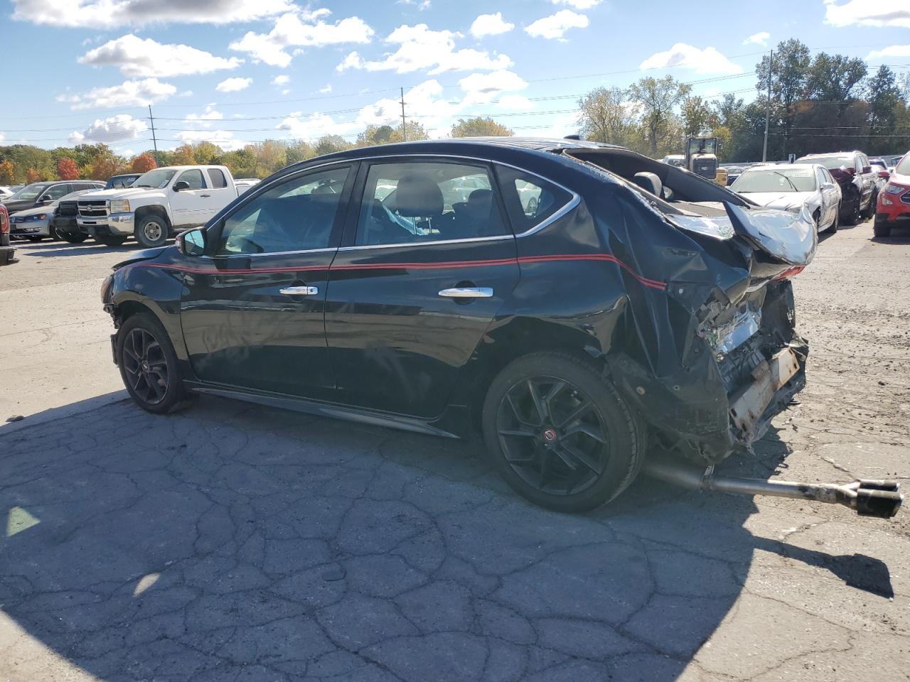 2015 Nissan Sentra VIN 3N1AB7AP9FY221262 Copart auction photo, all over damage thumbnail 2