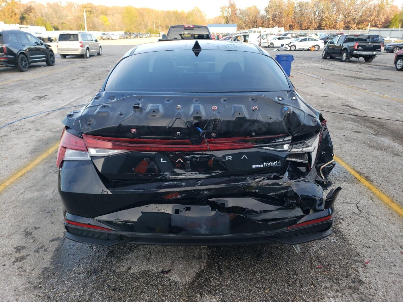 2022 Hyundai Elantra VIN KMHLM4AJ2NU030175 Copart auction photo, rear end damage thumbnail 6