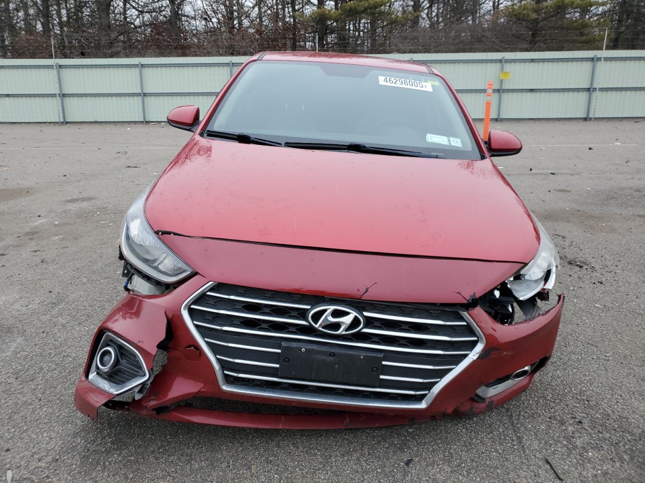 2020 Hyundai Accent VIN 3KPC24A61LE110164 Copart auction photo, front end / minor dent/scratches damage thumbnail 5