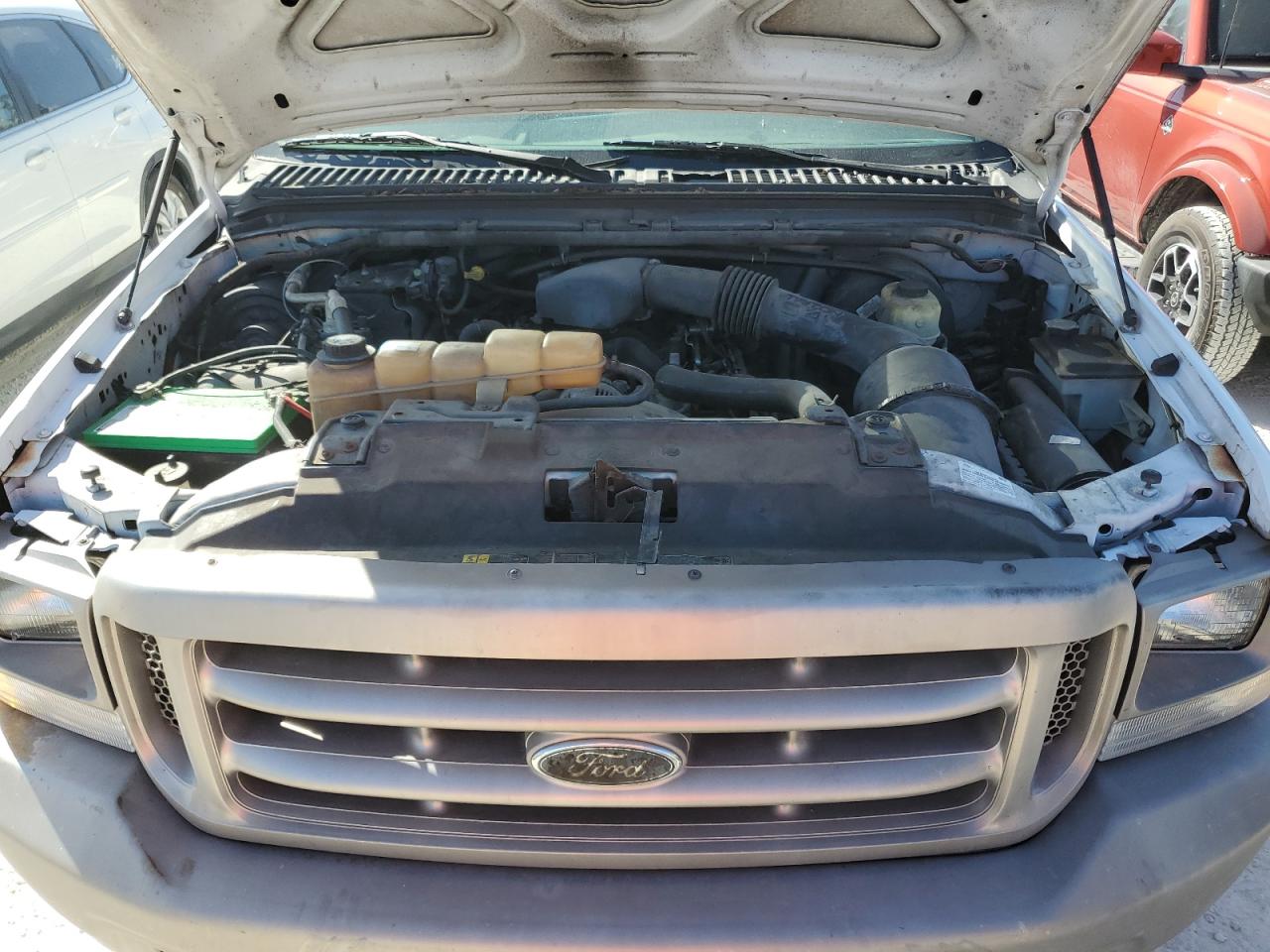 2004 Ford F250 VIN 1FTNX21L74ED07583 Copart auction photo, water/flood damage thumbnail 11