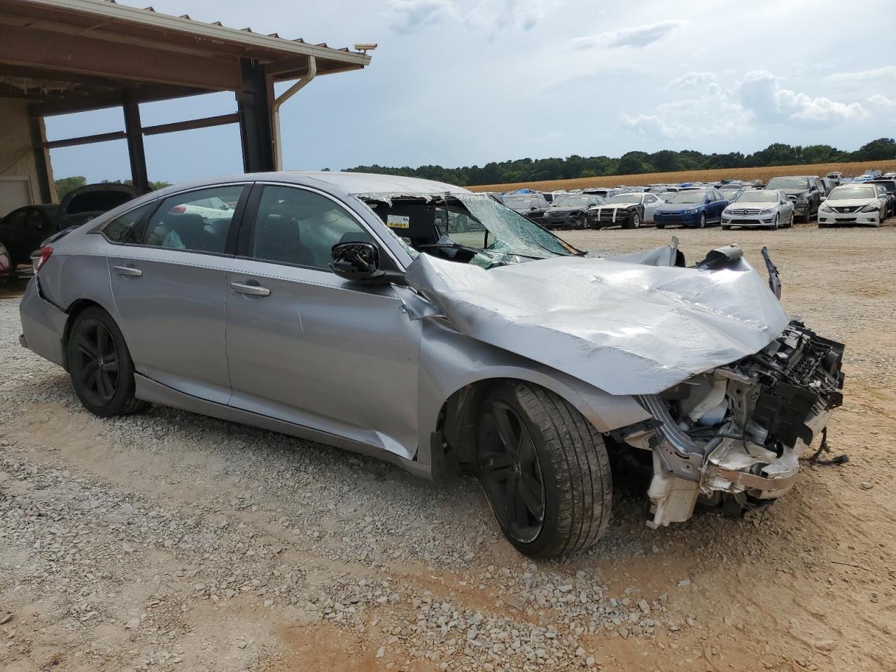 2020 Honda Accord VIN 1HGCV1F34LA147279 Copart auction photo, all over damage thumbnail 4