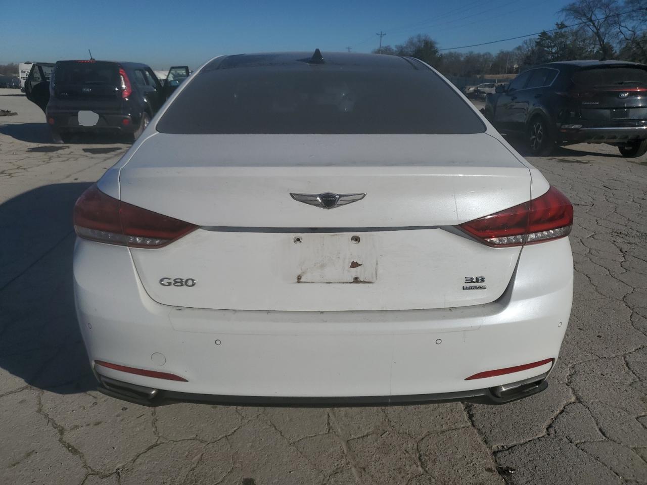 2017 Genesis G80 VIN KMHGN4JE2HU204140 Copart auction photo, front end damage thumbnail 6