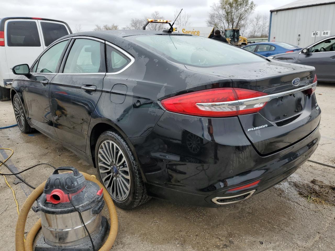 2017 Ford Fusion VIN 3FA6P0T94HR389016 Copart auction photo, front end / side damage thumbnail 2