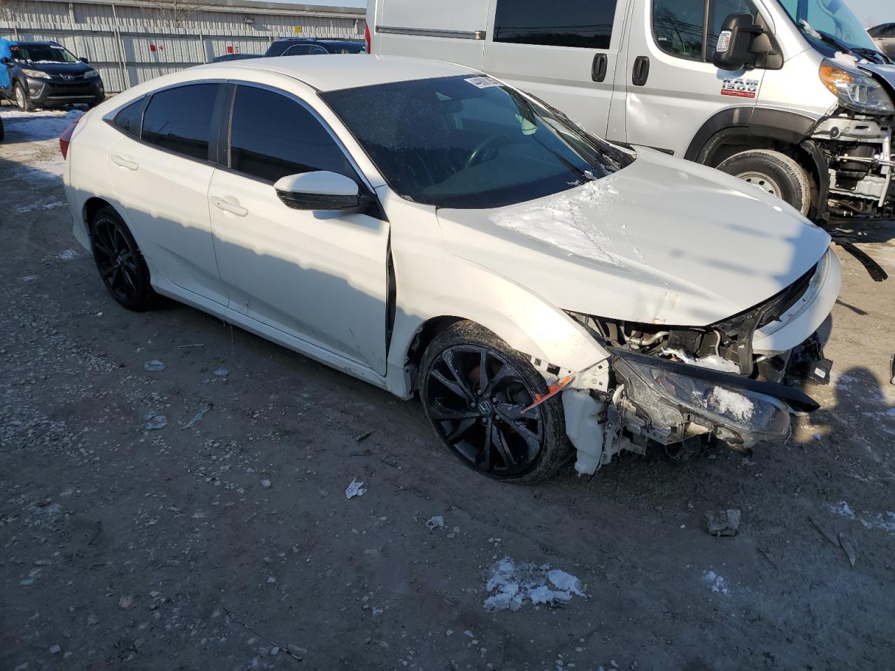 2020 Honda Civic VIN 19XFC2F84LE028213 Copart auction photo, front end damage thumbnail 4