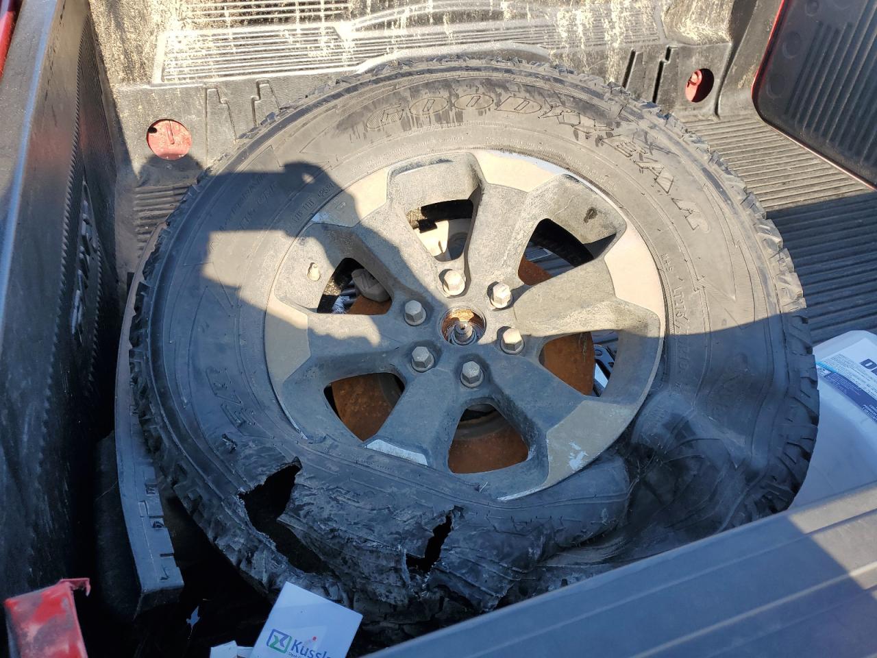 2019 RAM 1500 VIN 1C6RRFEG7KN820174 Copart auction photo, rollover damage thumbnail 12