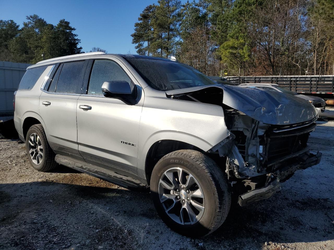 2023 Chevrolet Tahoe VIN 1GNSCNKD8PR528797 Copart auction photo, front end damage thumbnail 4