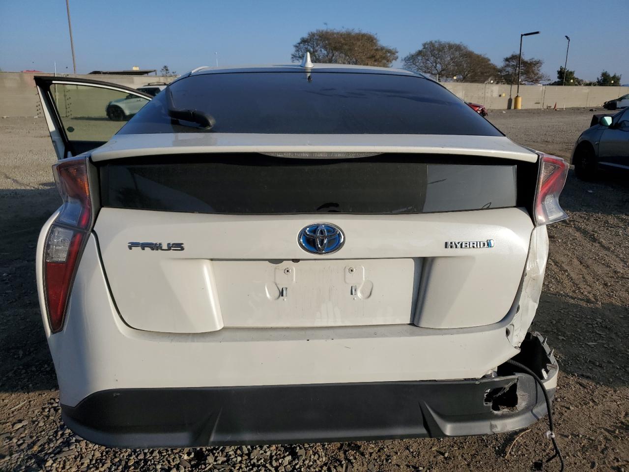 2016 Toyota Prius VIN JTDKARFU2G3008257 Copart auction photo, front end / rear end damage thumbnail 6
