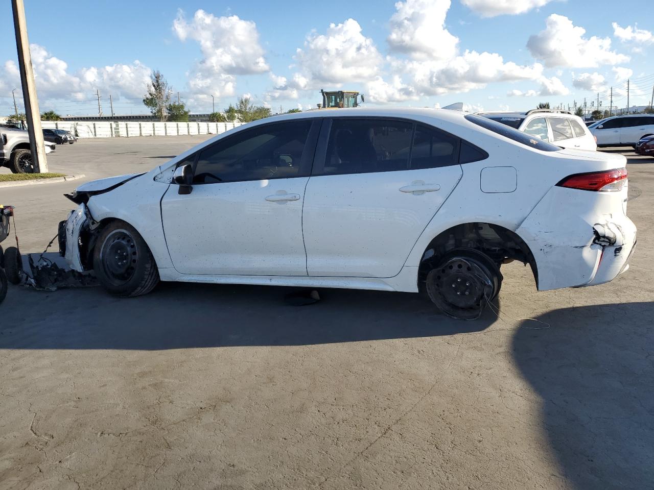 2021 Toyota Corolla VIN 5YFEPMAE6MP172726 Copart auction photo, all over / undercarriage damage thumbnail 2