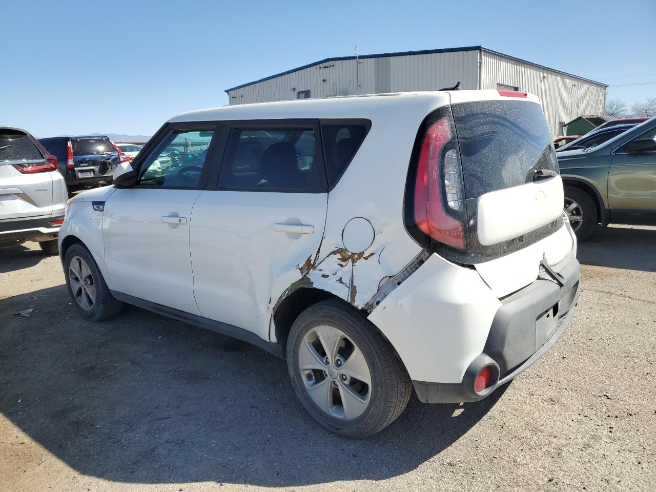 2016 KIA Soul VIN KNDJN2A27G7342502 Copart auction photo, rear end / side damage thumbnail 2