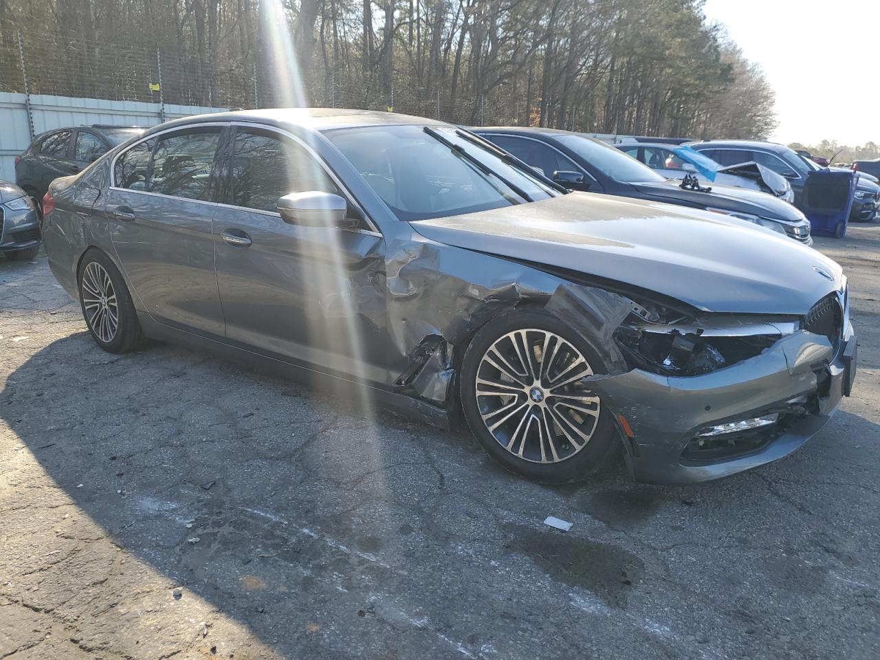 2018 BMW 5er VIN WBAJA5C55JG898915 Copart auction photo, all over damage thumbnail 4