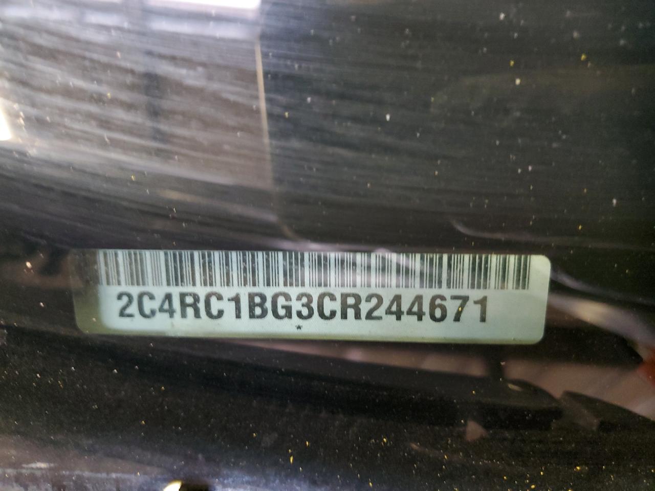2012 Chrysler Town & Country VIN 2C4RC1BG3CR244671 Copart auction photo, front end / vandalism damage thumbnail 13