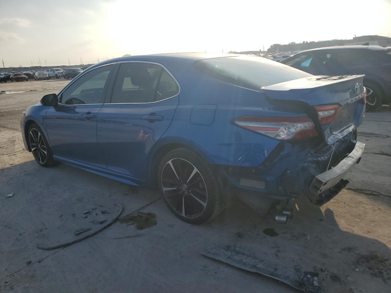 2018 Toyota Camry VIN 4T1B61HK6JU124122 Copart auction photo, rear end damage thumbnail 2
