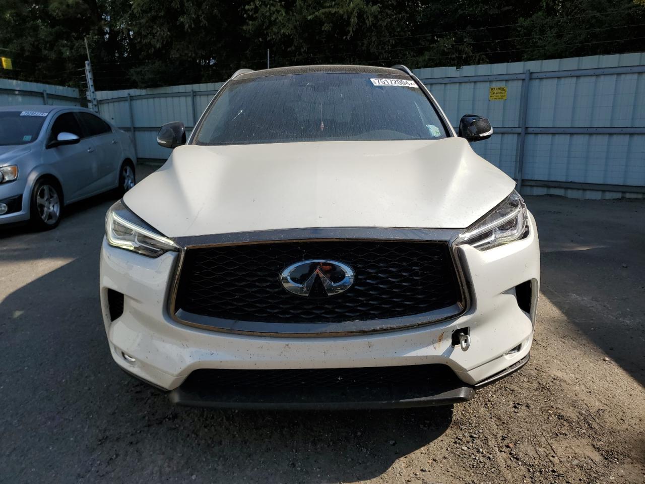 2021 Infiniti QX50 VIN 3PCAJ5BAXMF118973 Copart auction photo, front end damage thumbnail 5