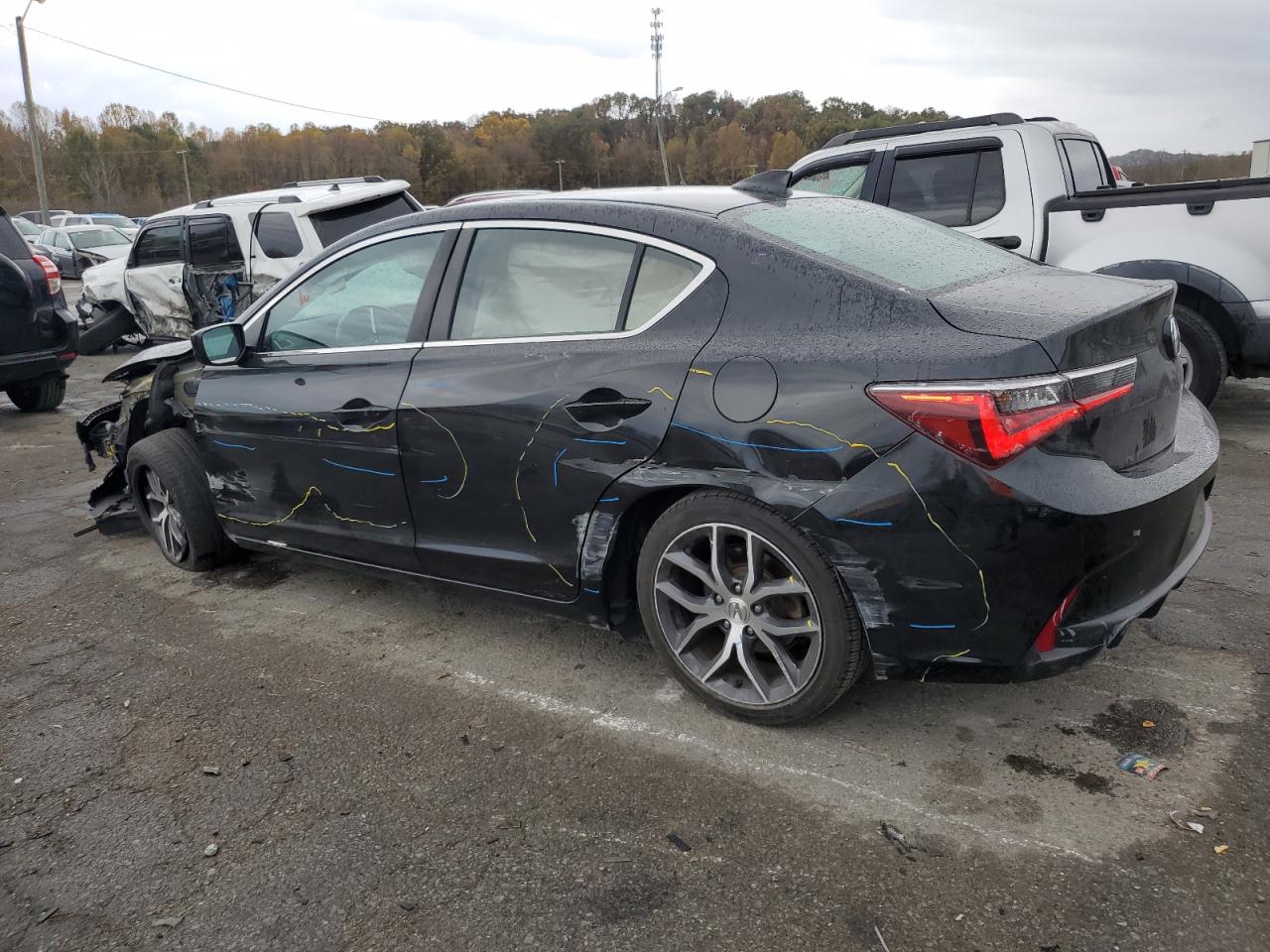 2021 Acura ILX VIN 19UDE2F78MA001515 Copart auction photo, front end / side damage thumbnail 2