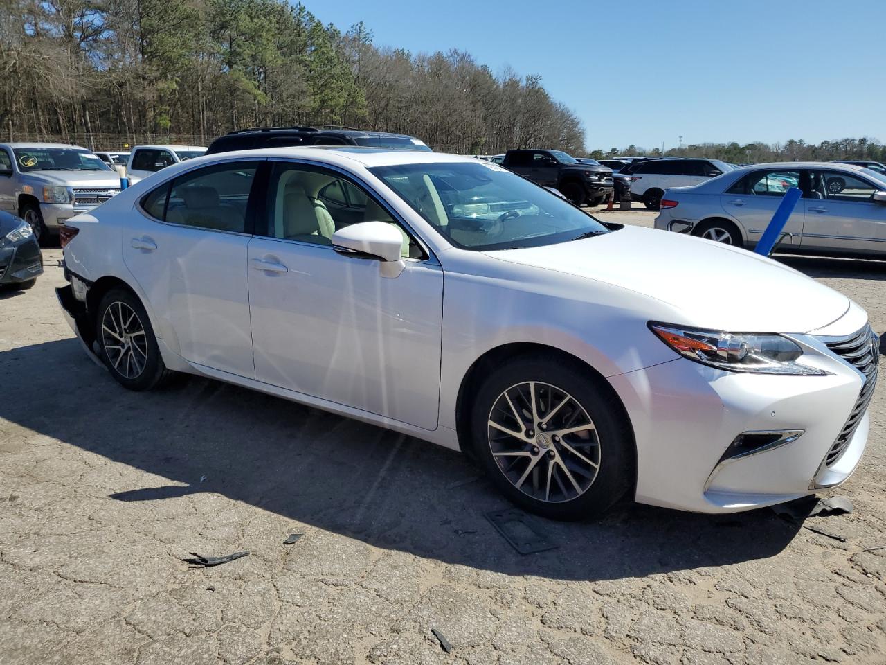 2016 Lexus ES VIN 58ABK1GGXGU019433 Copart auction photo, rear end / side damage thumbnail 4