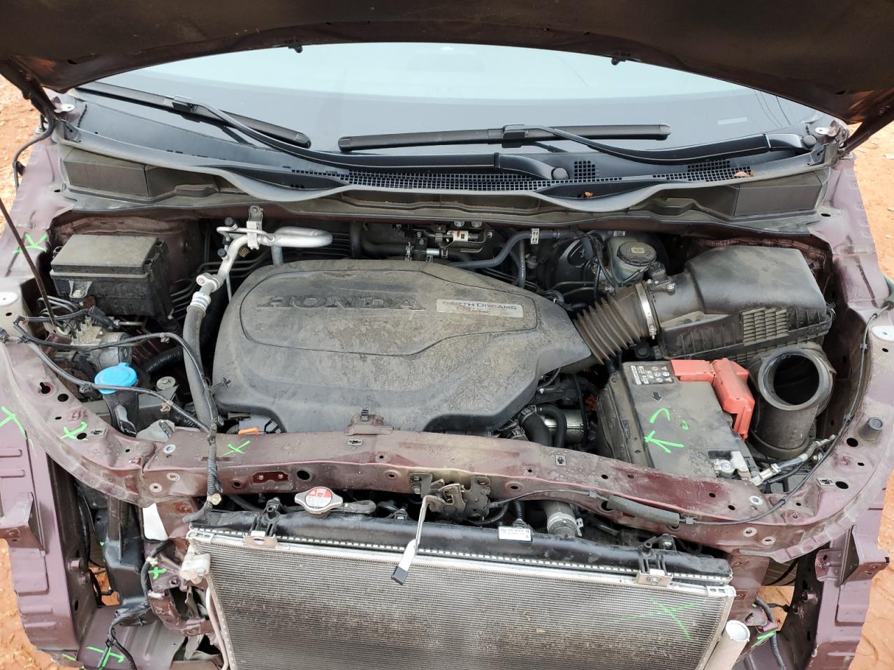 2018 Honda Odyssey VIN 5FNRL6H81JB030901 Copart auction photo, front end damage thumbnail 12