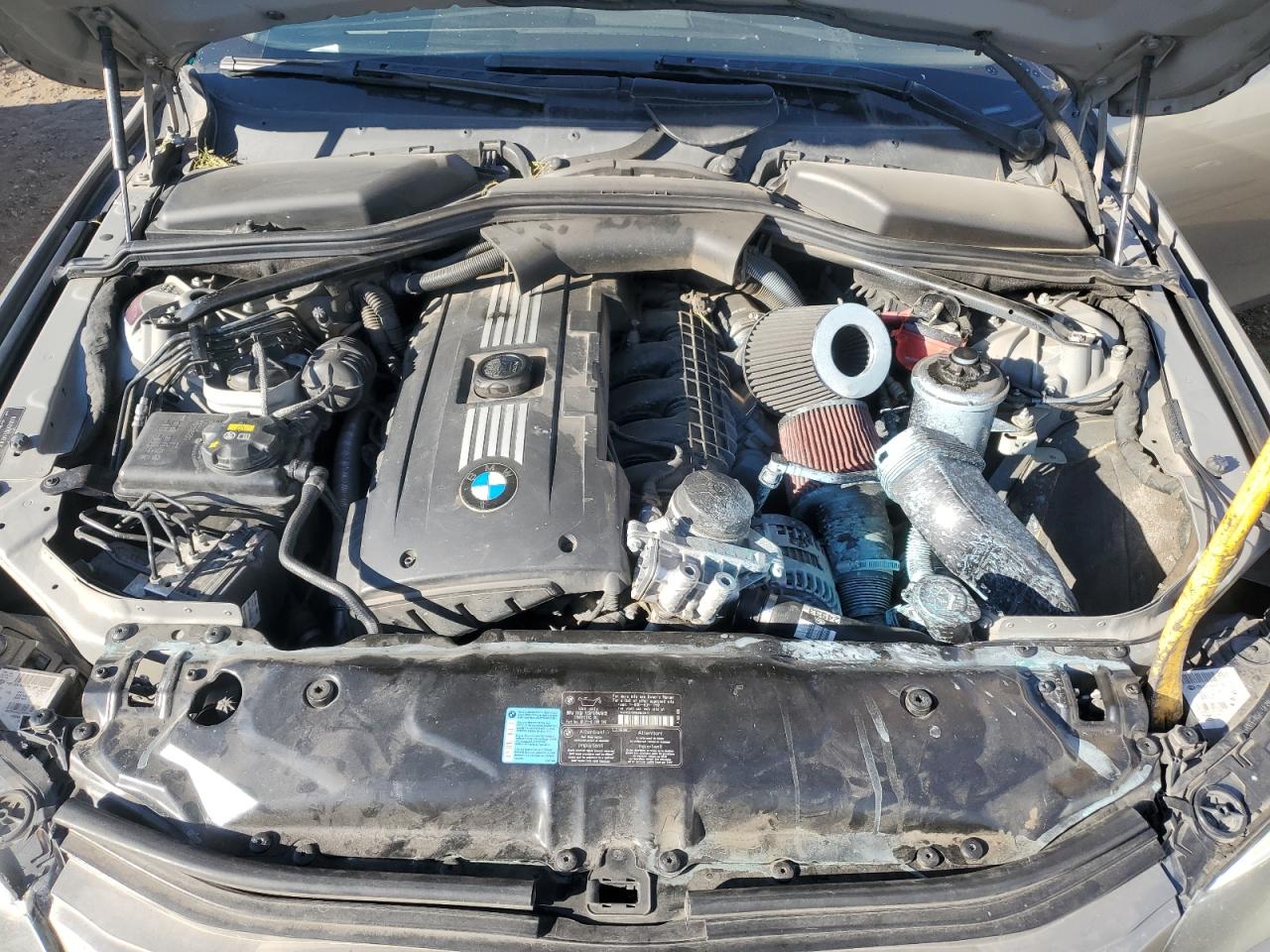 2008 BMW 5er VIN WBANV93508CZ63510 Copart auction photo, front end damage thumbnail 11