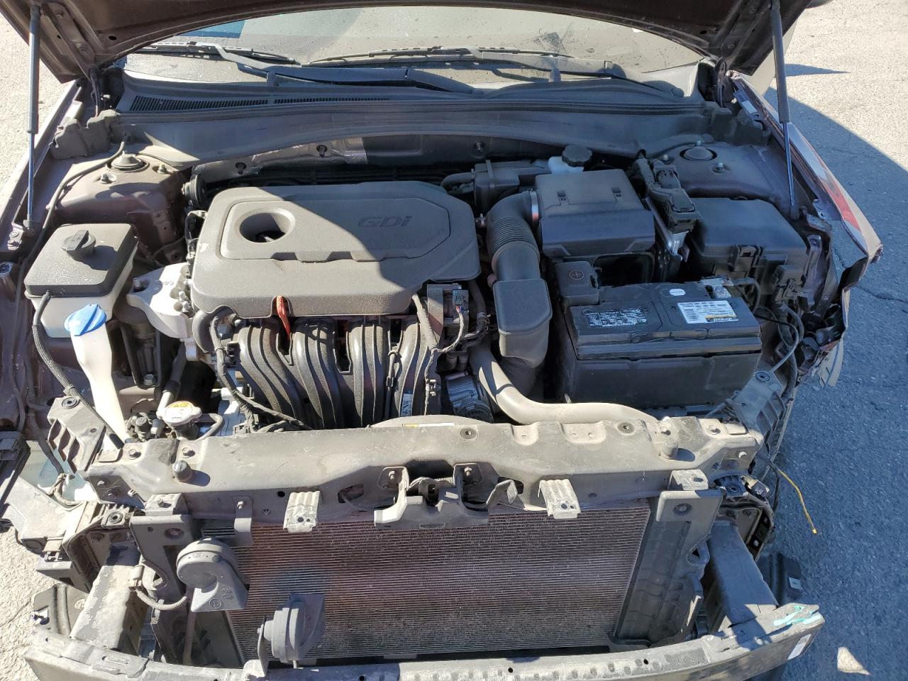 2018 KIA Optima VIN 5XXGT4L38JG263047 Copart auction photo, front end damage thumbnail 11