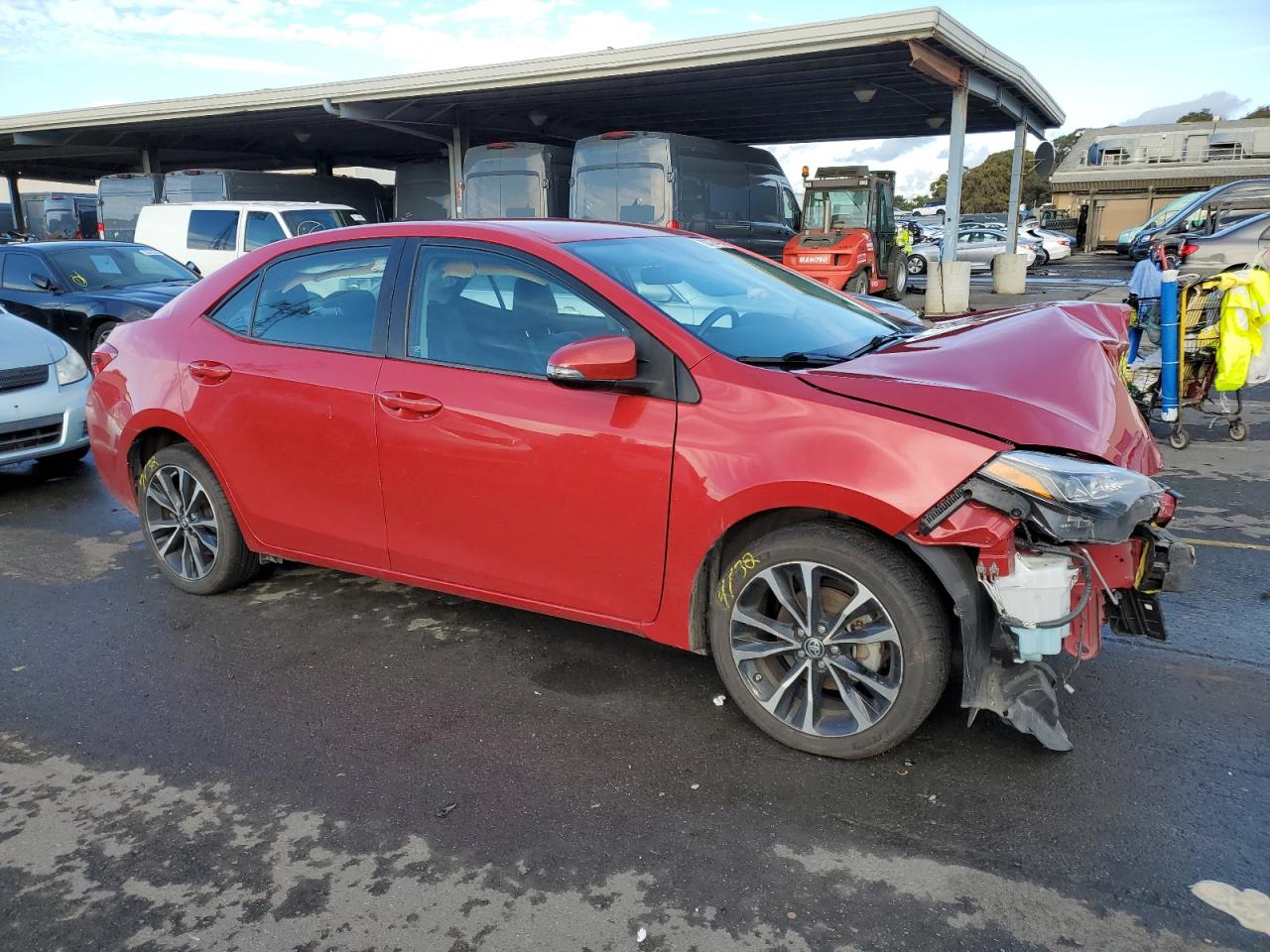 2018 Toyota Corolla VIN 2T1BURHE9JC987030 Copart auction photo, front end damage thumbnail 4