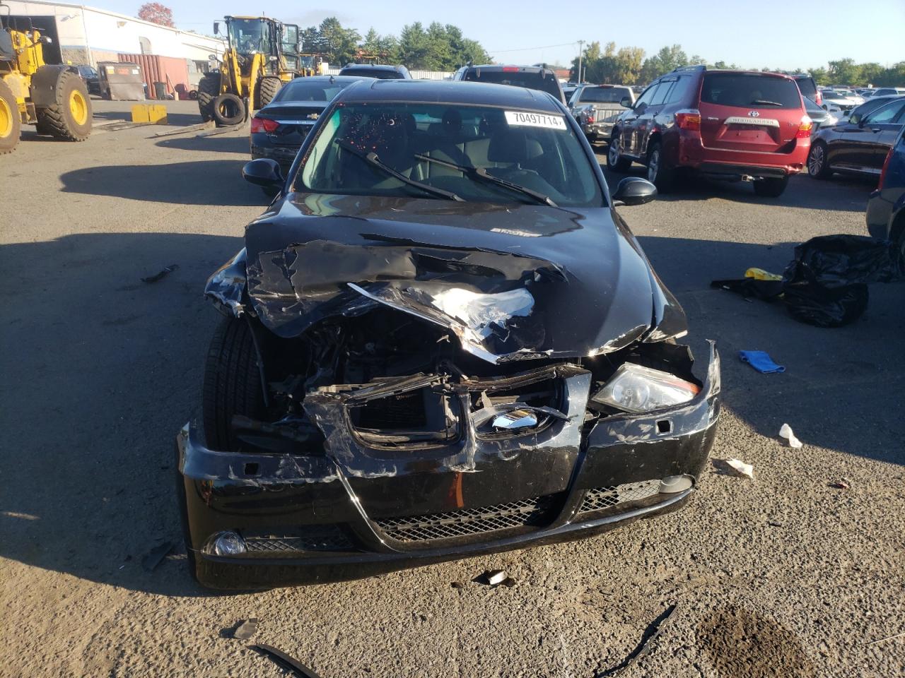 2007 BMW 3er VIN WBAVC73507KP33822 Copart auction photo, front end / rear end damage thumbnail 5