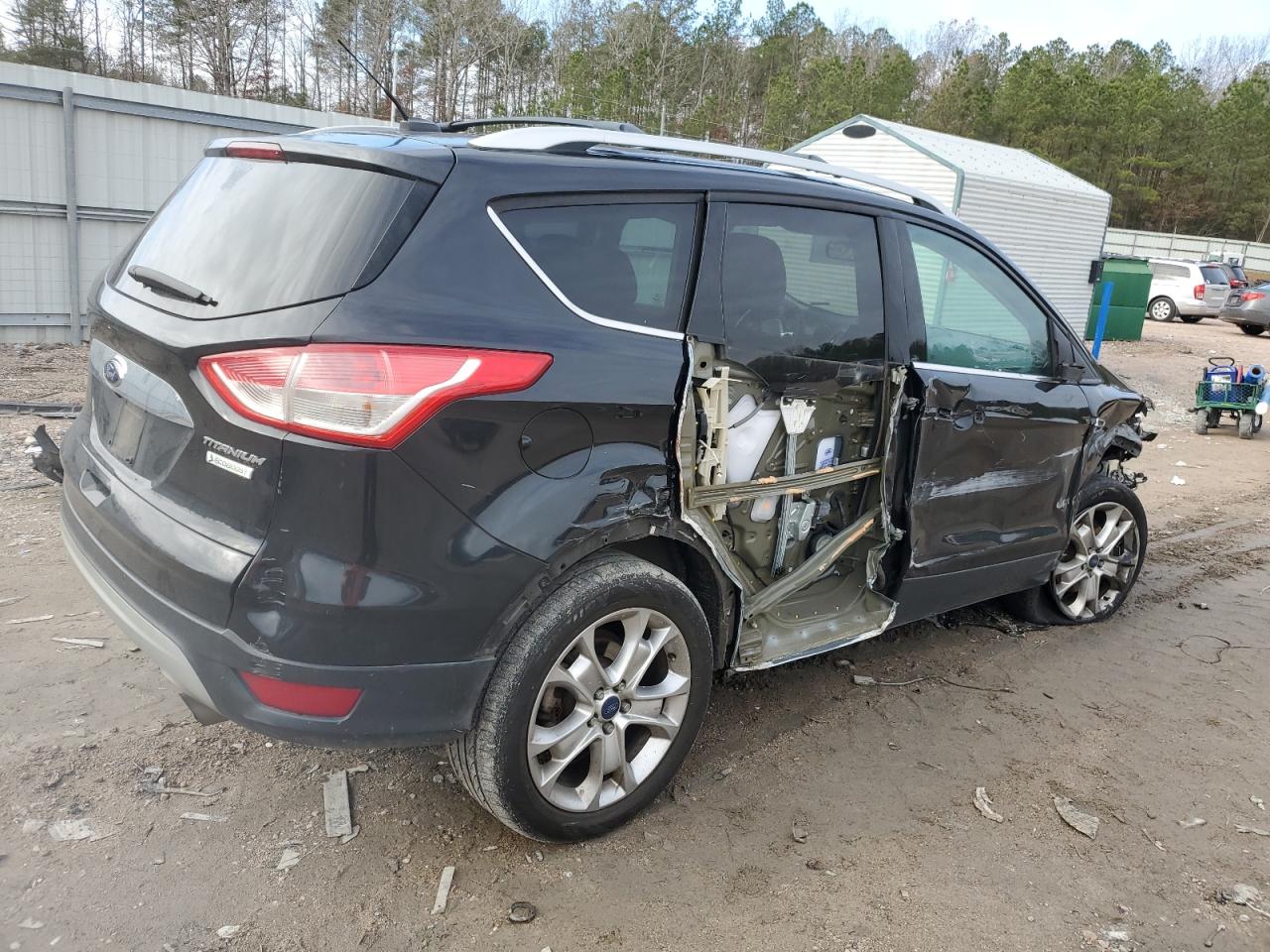 2014 Ford Escape VIN 1FMCU0JX9EUB83097 Copart auction photo, all over damage thumbnail 3