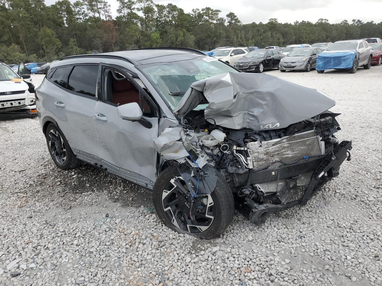 2024 KIA Sportage VIN 5XYK53DF4RG215480 Copart auction photo, front end damage thumbnail 4
