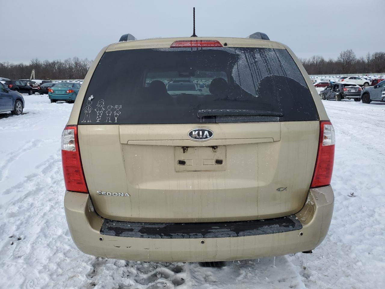 2010 KIA Sedona VIN KNDMG4C36A6349320 Copart auction photo, front end damage thumbnail 6
