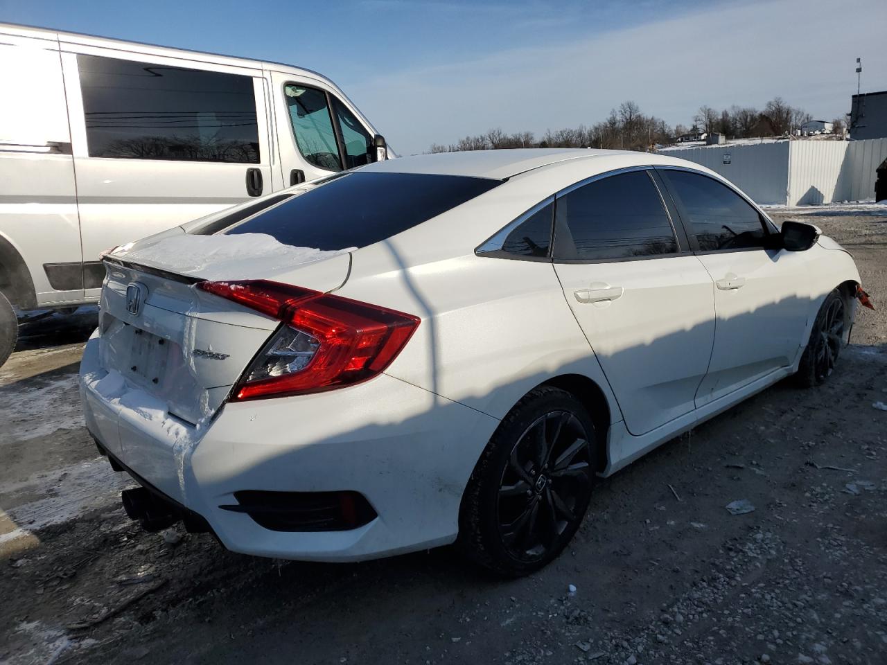 2020 Honda Civic VIN 19XFC2F84LE028213 Copart auction photo, front end damage thumbnail 3