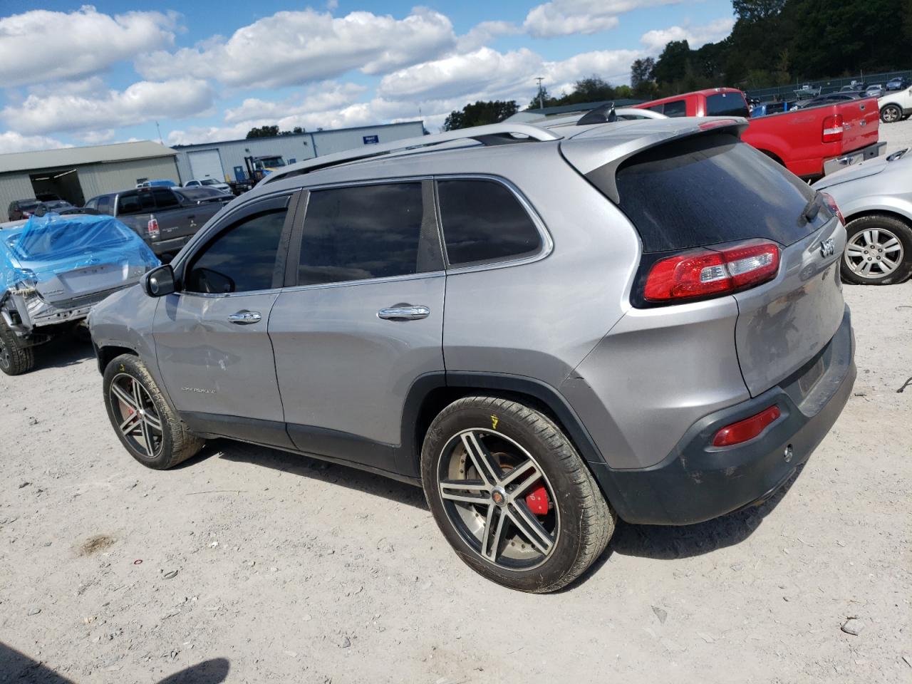 2017 Jeep Grand Cherokee VIN 1C4PJLCB0HD219359 Copart auction photo, front end / side damage thumbnail 2