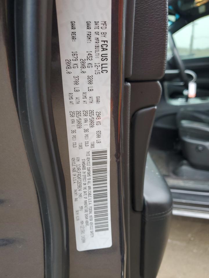 2015 Jeep Grand Cherokee VIN 1C4RJFAGXFC229814 Copart auction photo, front end damage thumbnail 13