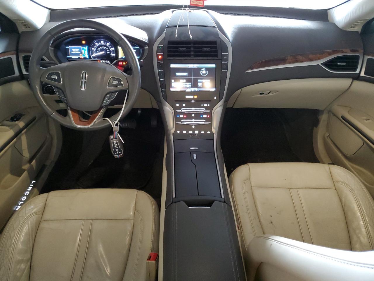 2014 Lincoln MKZ VIN 3LN6L2LU1ER820490 Copart auction photo, side / front end damage thumbnail 8