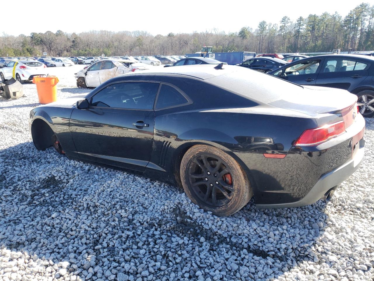 2014 Chevrolet Camaro VIN 2G1FA1E38E9126273 Copart auction photo, front end / undercarriage damage thumbnail 2