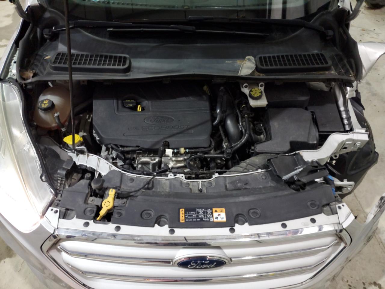 2018 Ford Escape VIN 1FMCU9GD0JUA66102 Copart auction photo, front end / side damage thumbnail 12