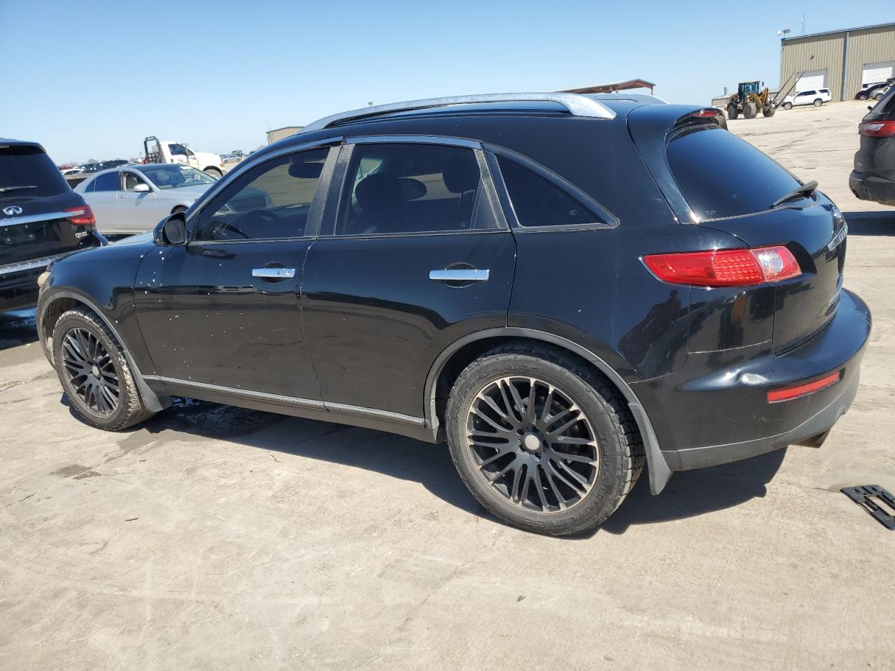 2004 Infiniti FX VIN JNRAS08U34X107451 Copart auction photo, side / minor dent/scratches damage thumbnail 2