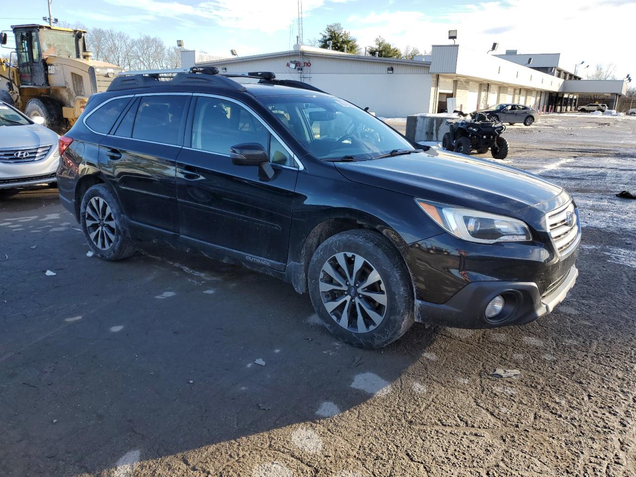 2017 Subaru Outback VIN 4S4BSANC7H3305545 Copart auction photo, front end / side damage thumbnail 4