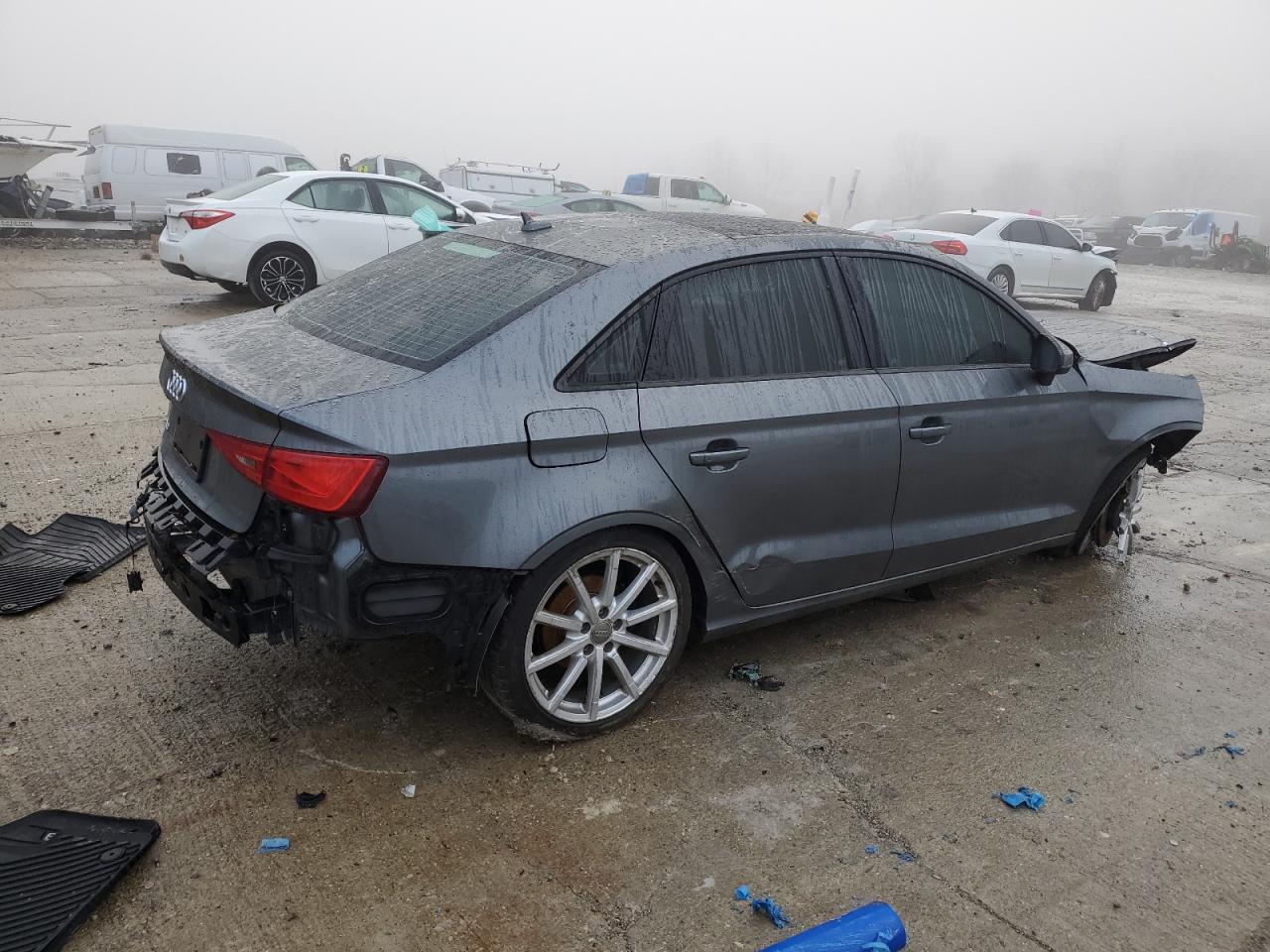 2016 Audi A3 VIN WAUA7GFF2G1064711 Copart auction photo, all over damage thumbnail 3