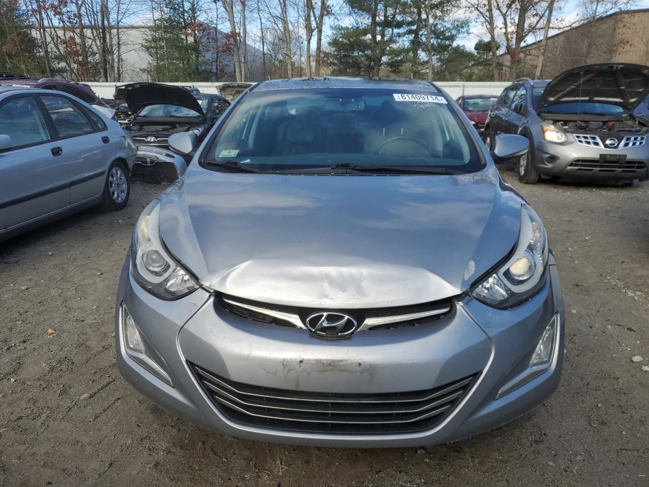 2015 Hyundai Elantra VIN 5NPDH4AE8FH582873 Copart auction photo, rear end / front end damage thumbnail 5