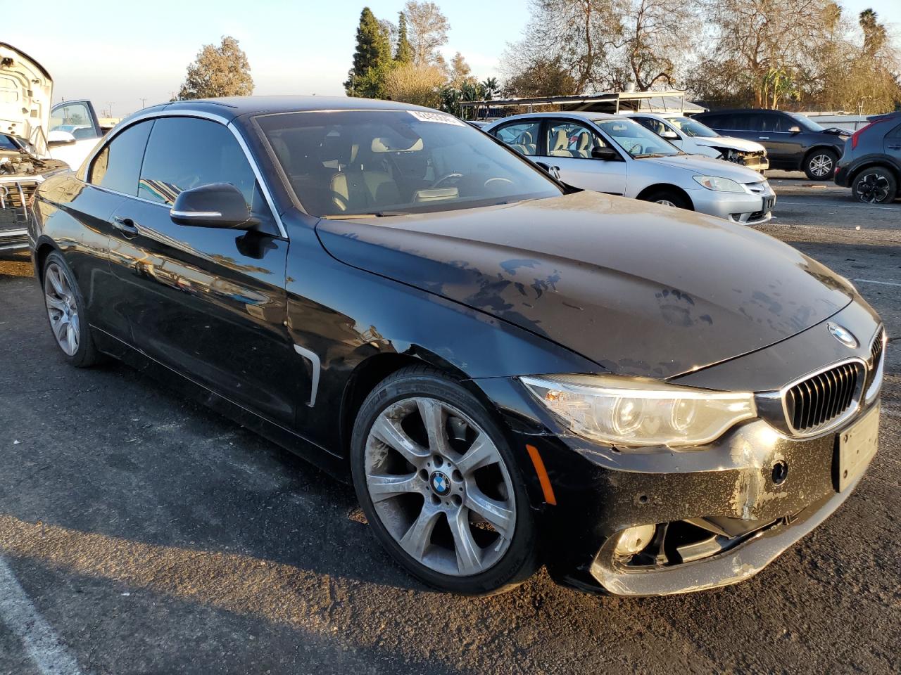 2015 BMW 4er VIN WBA3V7C57FP772037 Copart auction photo, front end / minor dent/scratches damage thumbnail 4