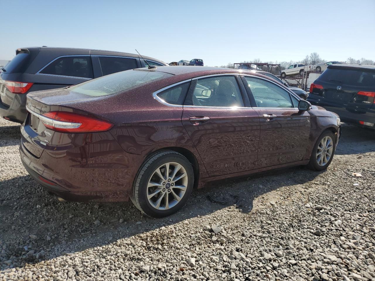 2017 Ford Fusion VIN 3FA6P0HDXHR269010 Copart auction photo, front end / rear end damage thumbnail 3
